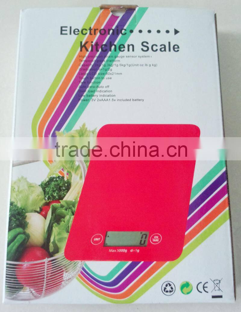 food measuring scale touch screen