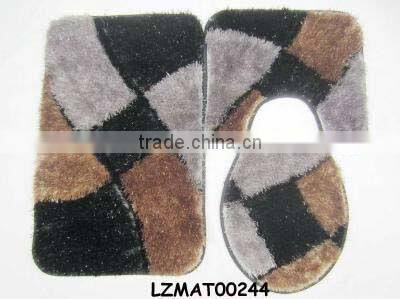 Shaggy bath mat set bath rug LZMAT00141
