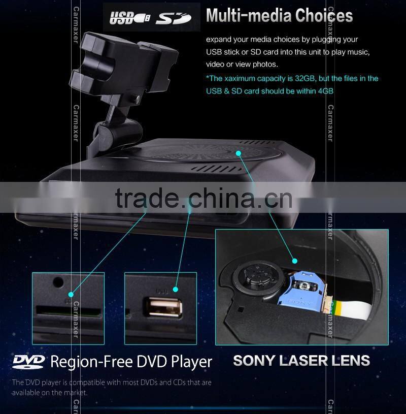 10.1 inch/9 inch headrest dvd player for ix35 with wireless game