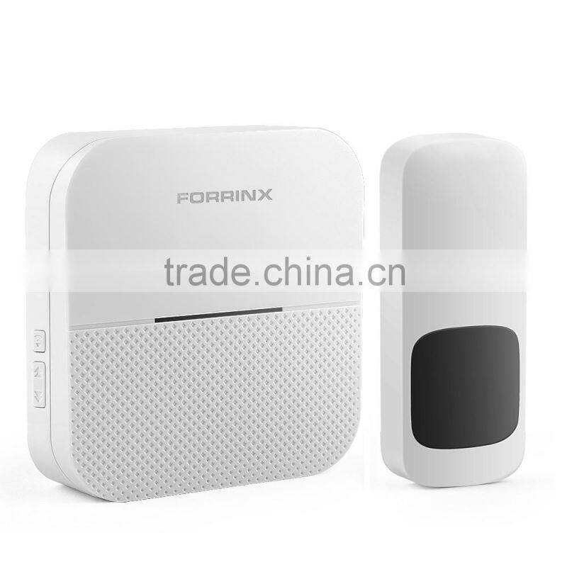 Forrinx Brand Long Range Wireless Doorbell KIts With 4 Level Volume Control Door Chime Wireless Remote Control Doorbell