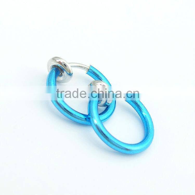 15 mm Wide Spring Fake Attractive Design Nose Ring