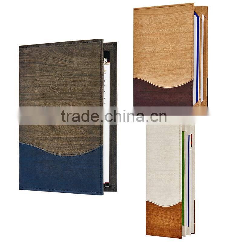 Low price luxury leather hotel menu cards designs designs for wine party