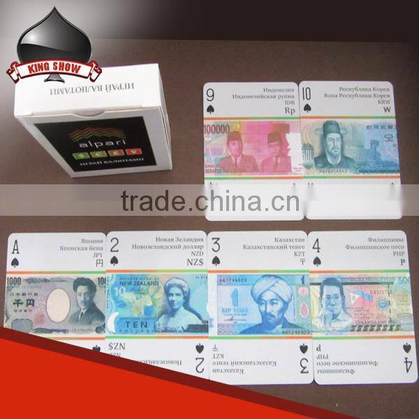 high end poker cards custom for promotional advertising