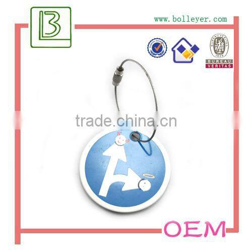 Blank Metal silver clover hardware gift Keychain