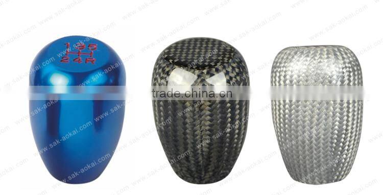 car gear shift lever knob aluminum gear knob carbon fiber