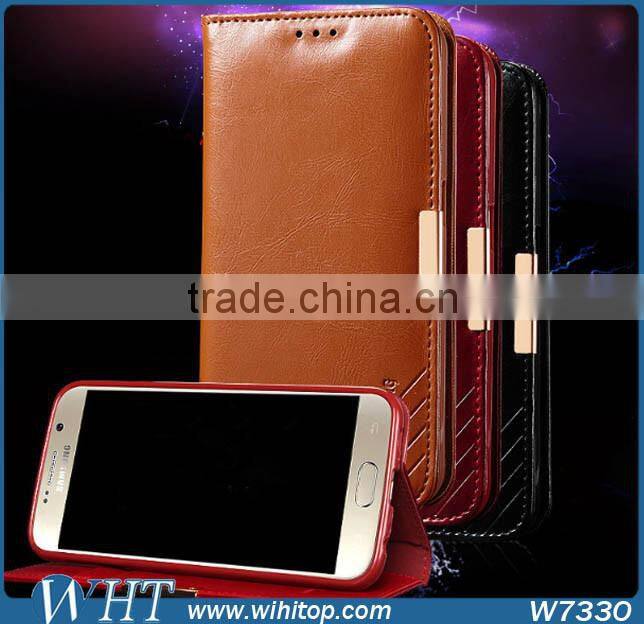 Wallet Case for Samsung Galaxy S7, Genuine Leather Case for Samsung S7