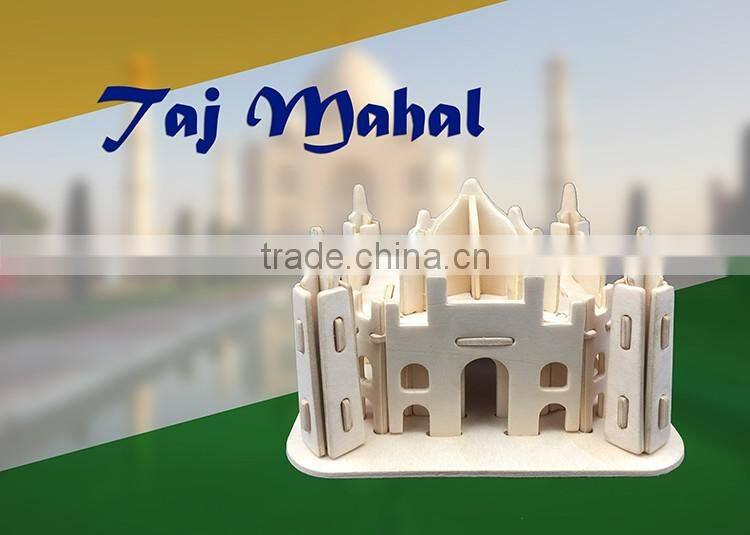 Wooden 3D DIY World's Famous Building Puzzle