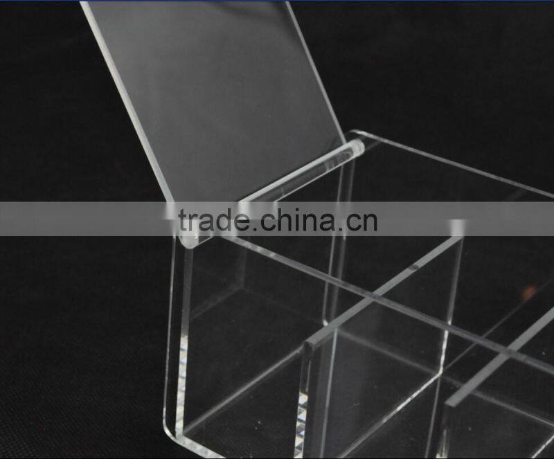 5 Divided Clear Acrylic Cosmetic Storage box, Acrylic Makeup Storage Display Boxes Cosmetic Makeup organizer with Lid