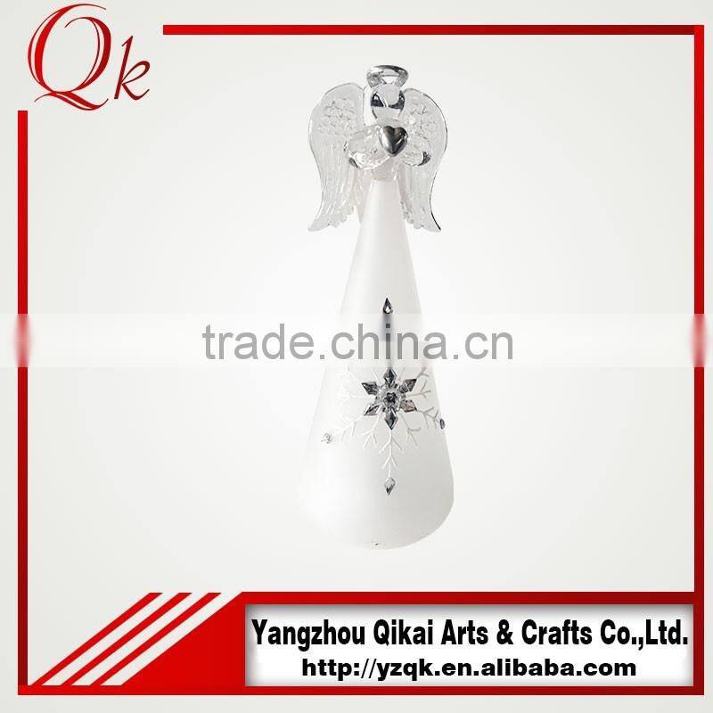 Wholesale glass angel with LED light made in China for decoration