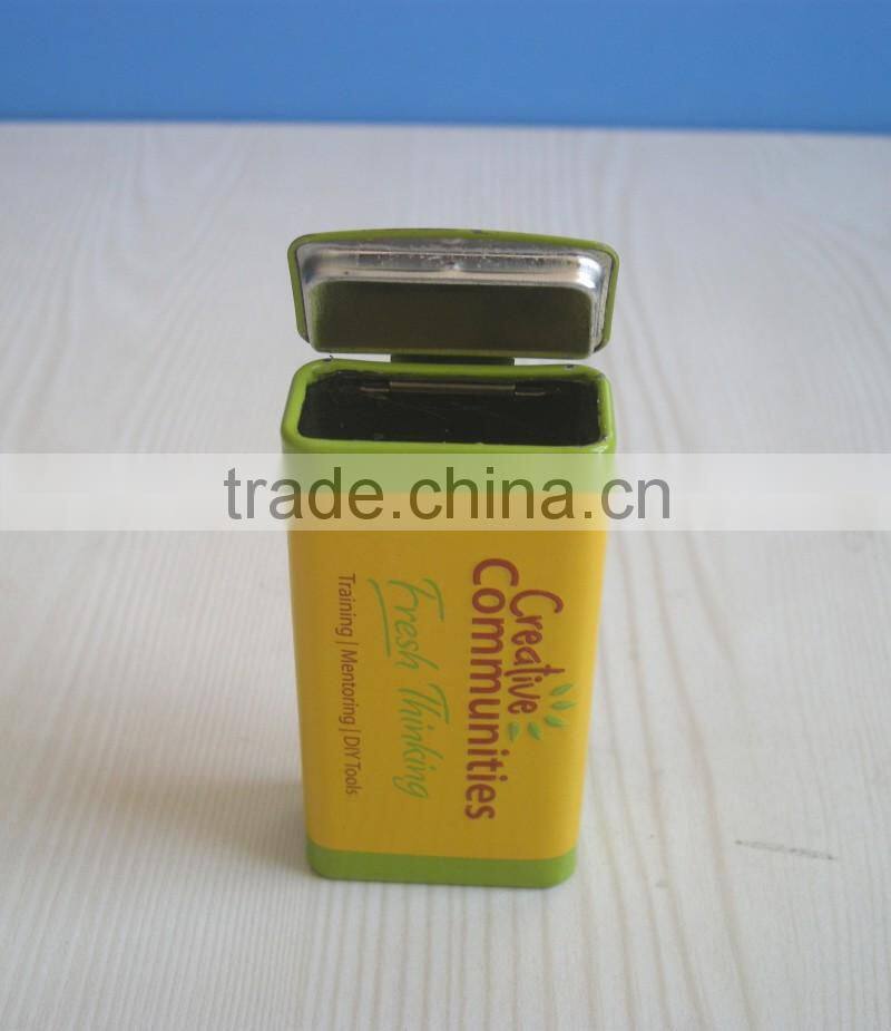 lovely chewing gun metal tin box