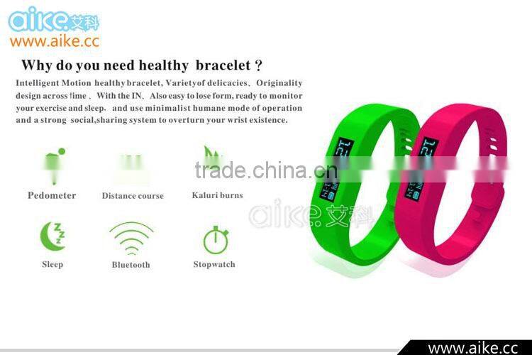 OLED Bluetooth 4.0 Smart Bracelet Sport Watch with Pedometer Sleep Monitoring Calorie-burning Counter for Android Smart Phones