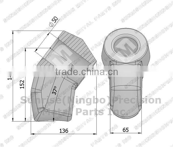U94 Underground drilling teeth pick coal mining bit holder blocks