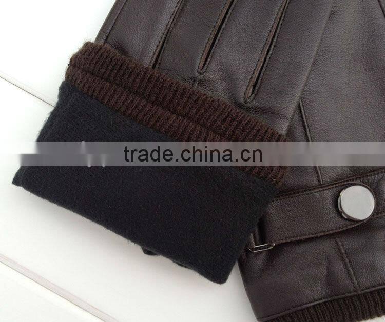 men's brown glvoes motociclismo