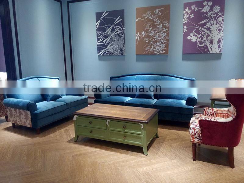 Living room sofa with high back