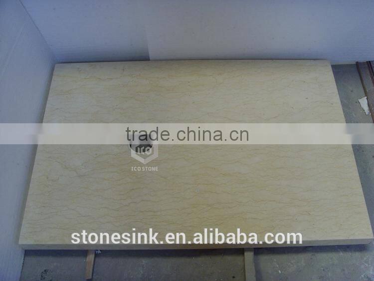 Bathroom sunny yellow corner shower tray