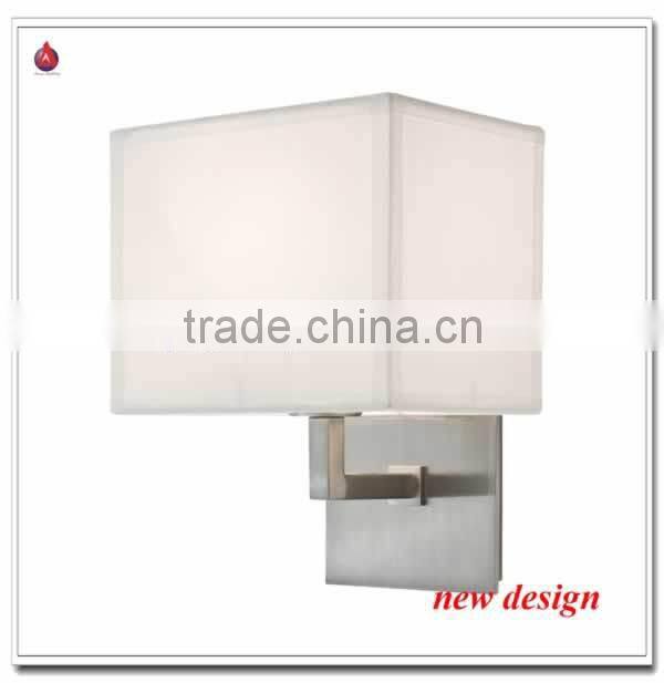 hot design cheap wall sconce very popular in North Amerca in brushed nickel