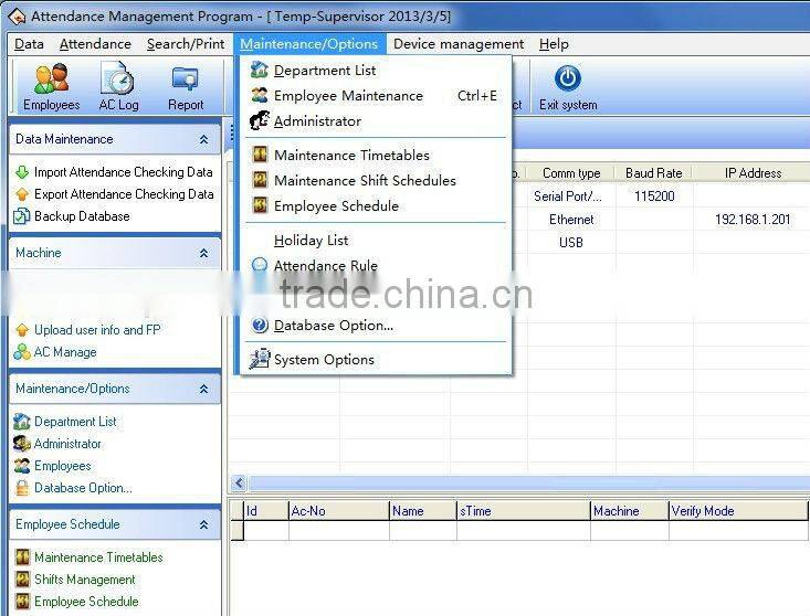 iclock 880 fingerprint access control