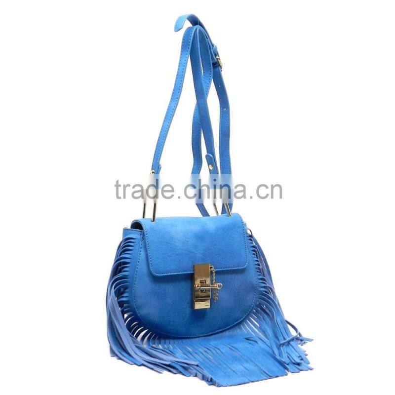 2016 new design fashion casual cross body bag /twist lock satchel