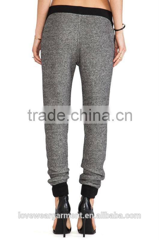 Wholesale cheap womens custom cotton polyester sweatpants