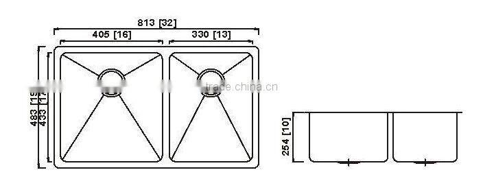 handmade stainless steel sink washing basin