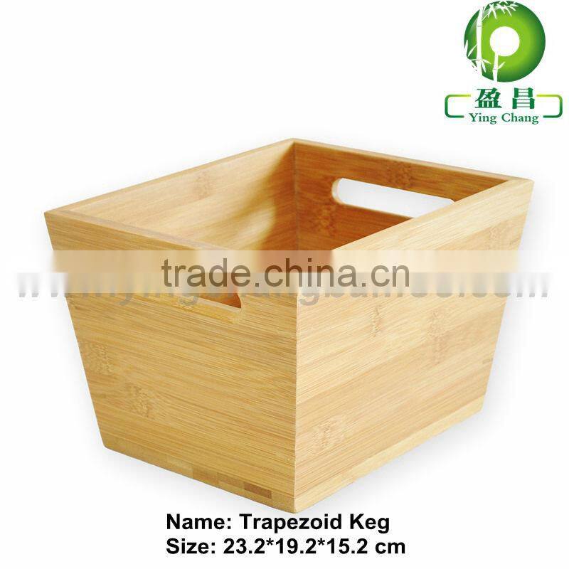 Bamboo bins Trapezoid tea storage box