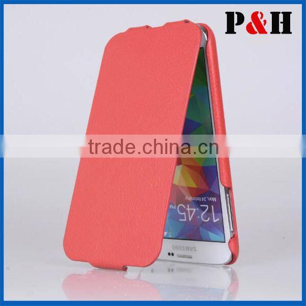 for samsung galaxy s5 Customized smart phone case colorful leather case for samsung galaxy s5