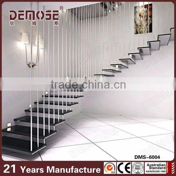 indoor floating spiral staircase design