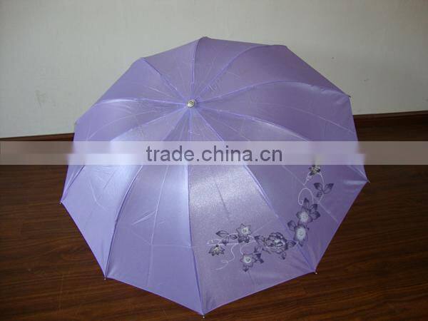 Pearl Shining Folding Umbrella with PVC Case