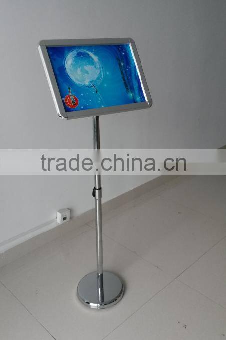 Hot! metal pole stand A4 stand for advertising Poster Stand metal menu stand