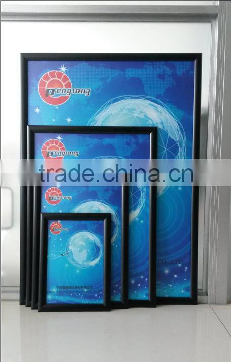 advertising photo frame front open frame 25mm clip frame,24x36 inch snap frame,standard silver poster frames