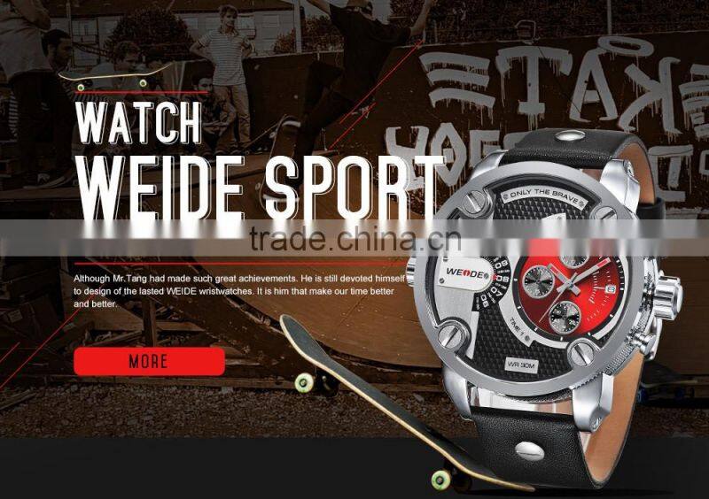 New China brand wrist watches 3 ATM water resistant luxury man Weide automatic watch 2016