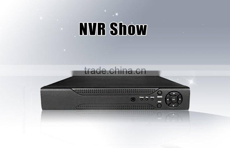 H.264 nvr record 6ch 1080p/960p/720p support p2p remote review motion alarm onvif nvr