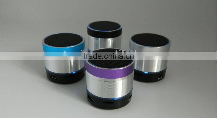 2015 wireless portable mini bluetooth speaker with led light