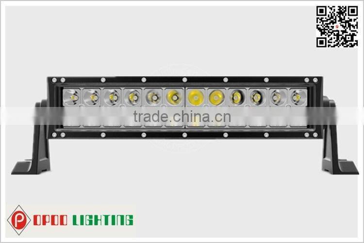 72w led light bar for jeep truck atv , dual row spot flood 72 watt led light bar