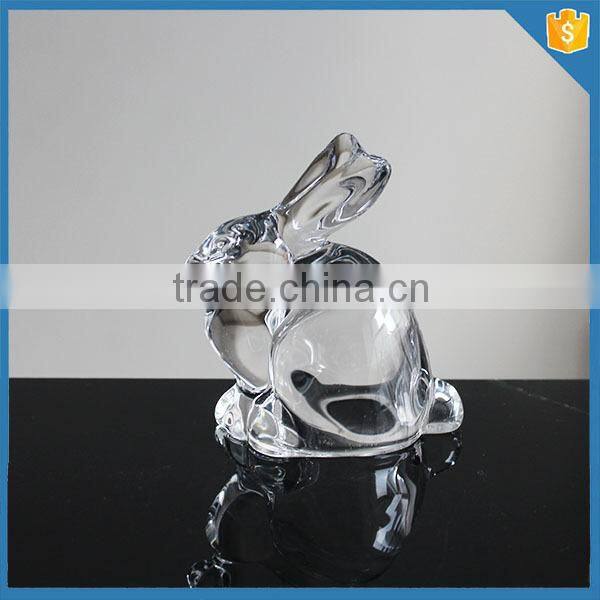 Hand pressed Rabbit Design Glass Christmas Ornaments For gift