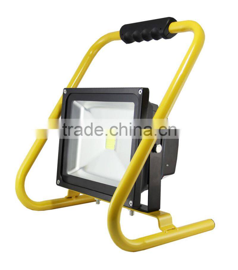 30W Flood Light IP65 Outdoor Dimmable Epistar LED Work Lamp 15V DC Rechargeable Flood Lights