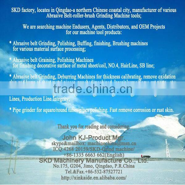 Aluminum Plate surface Hair-line dry grinding machine