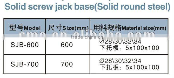 Solid Screw Scaffold Base Jack