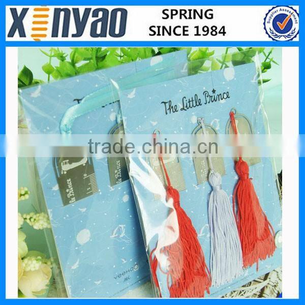 promotional gifts customer design colorful stainless steel normal simgle shape bookmark