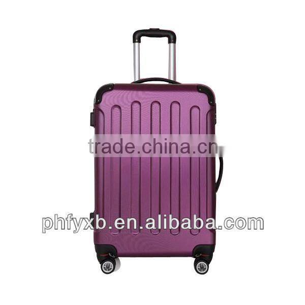 2015 china alibaba colorful western business travel trolley luggage bags with concise colour