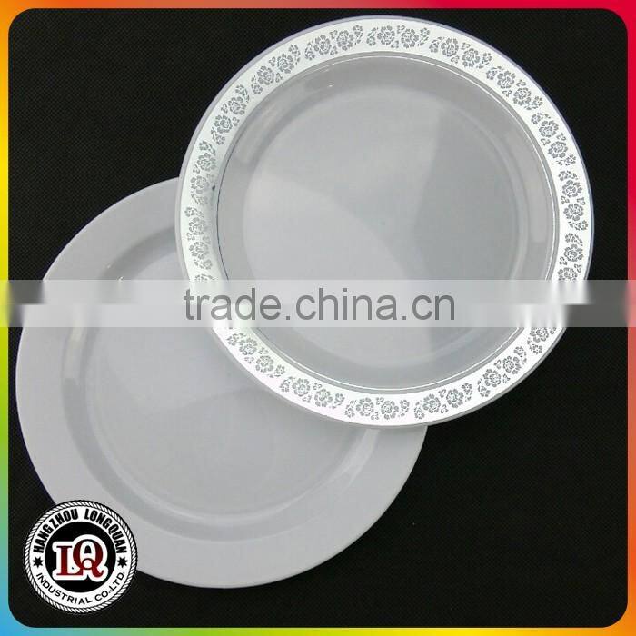 Clear Wholesale Disposable Round Plastic Plates