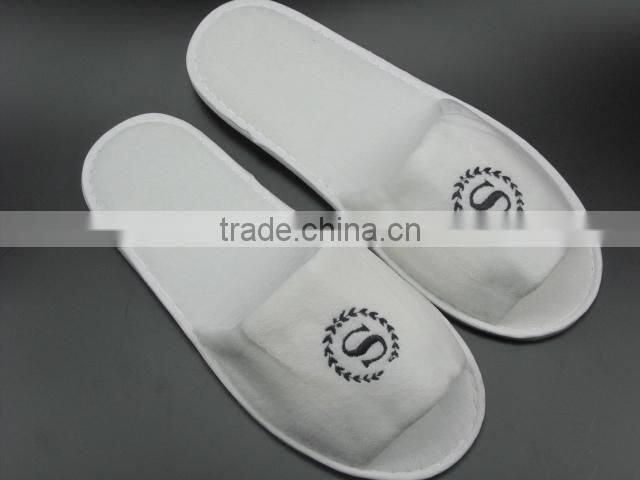 Deluxe quality anti-slip cotton towel slipper for hotels