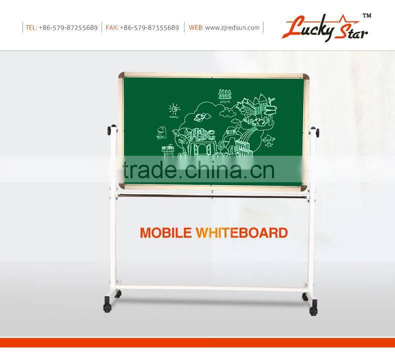 movable rotating interactive magnetic glass whiteboard