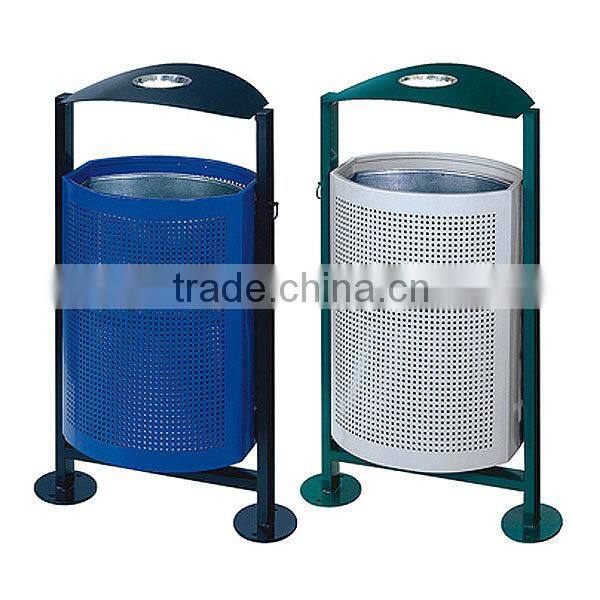 Public Cute Waste Paper Prices Bin /Free Standing Recycle Seperated Hanging Litter Bin for Street/Park/Garden