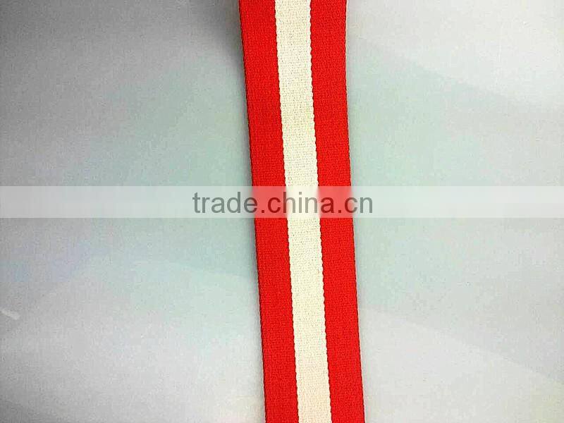 Custom printed 2 inch Colored Stripe Polypropylene Webbing for Luggage Strap & bag belts