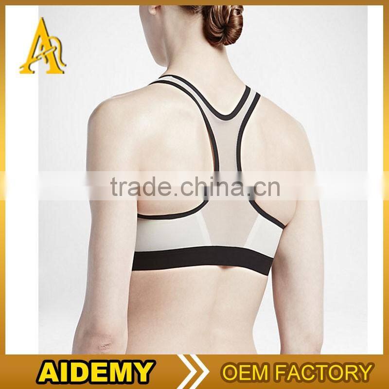 OEM design low price yoga bra cup cotton sports bra