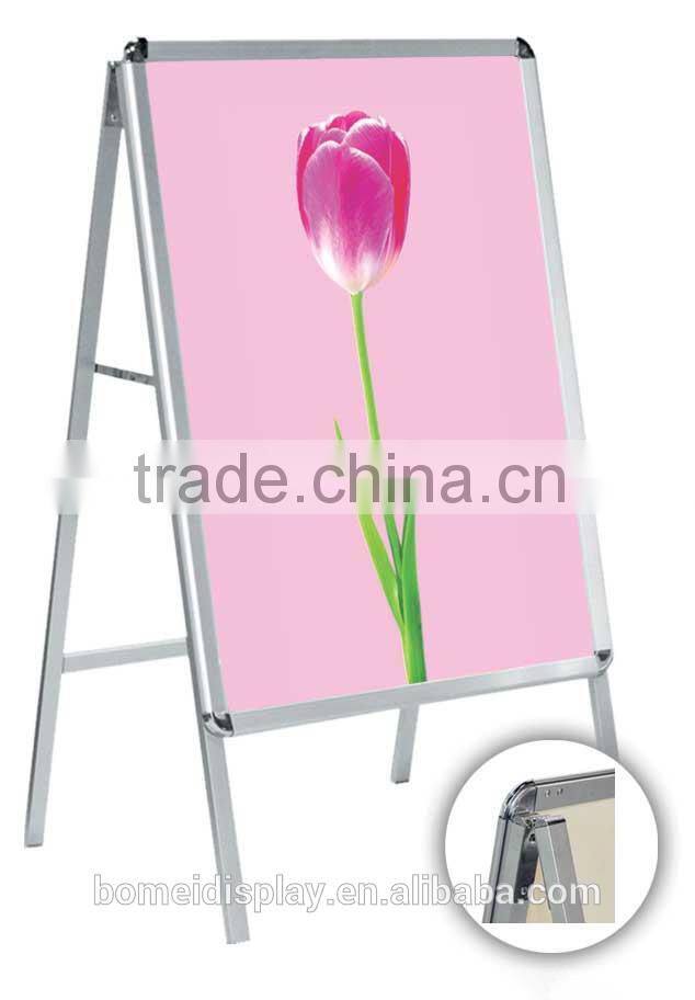 advertising folding a0 a1 a2 or customzied aluminum stand poster