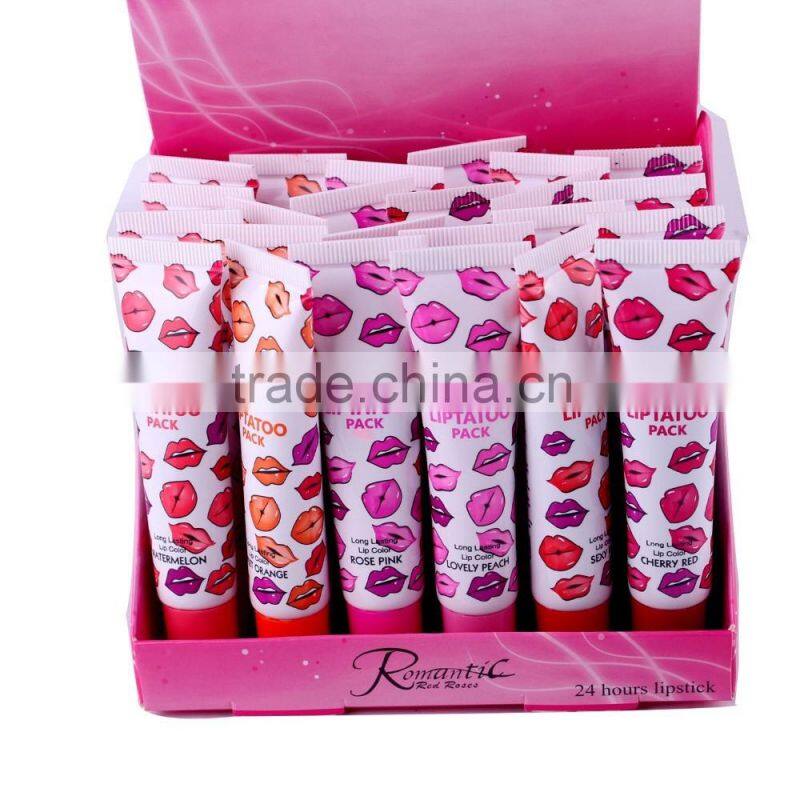 Romatic Bear matte liquid long lasting lipstick peel off gloss for the sexy full lips