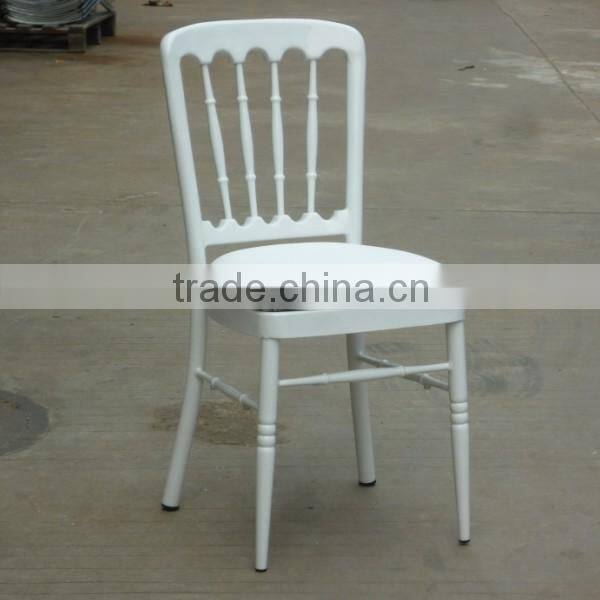 latest metal white wedding chair