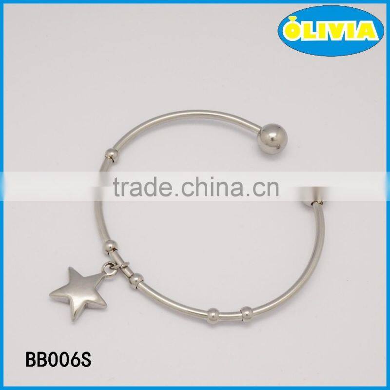 Anniversary,Gift,Party Occasion and Bangles,Bracelets Jewelry Type plain stainless steel bangle